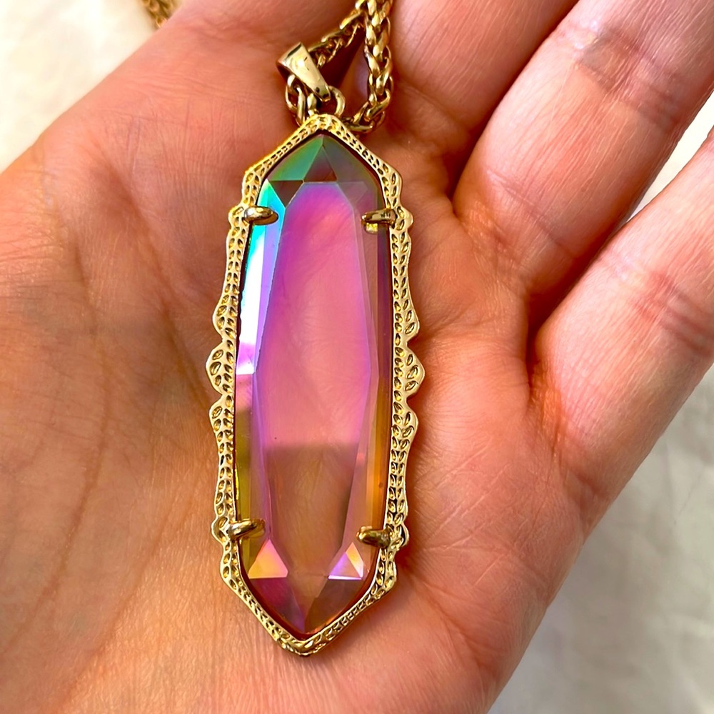 Rare HTF Kendra Scott Frances Opalite necklace